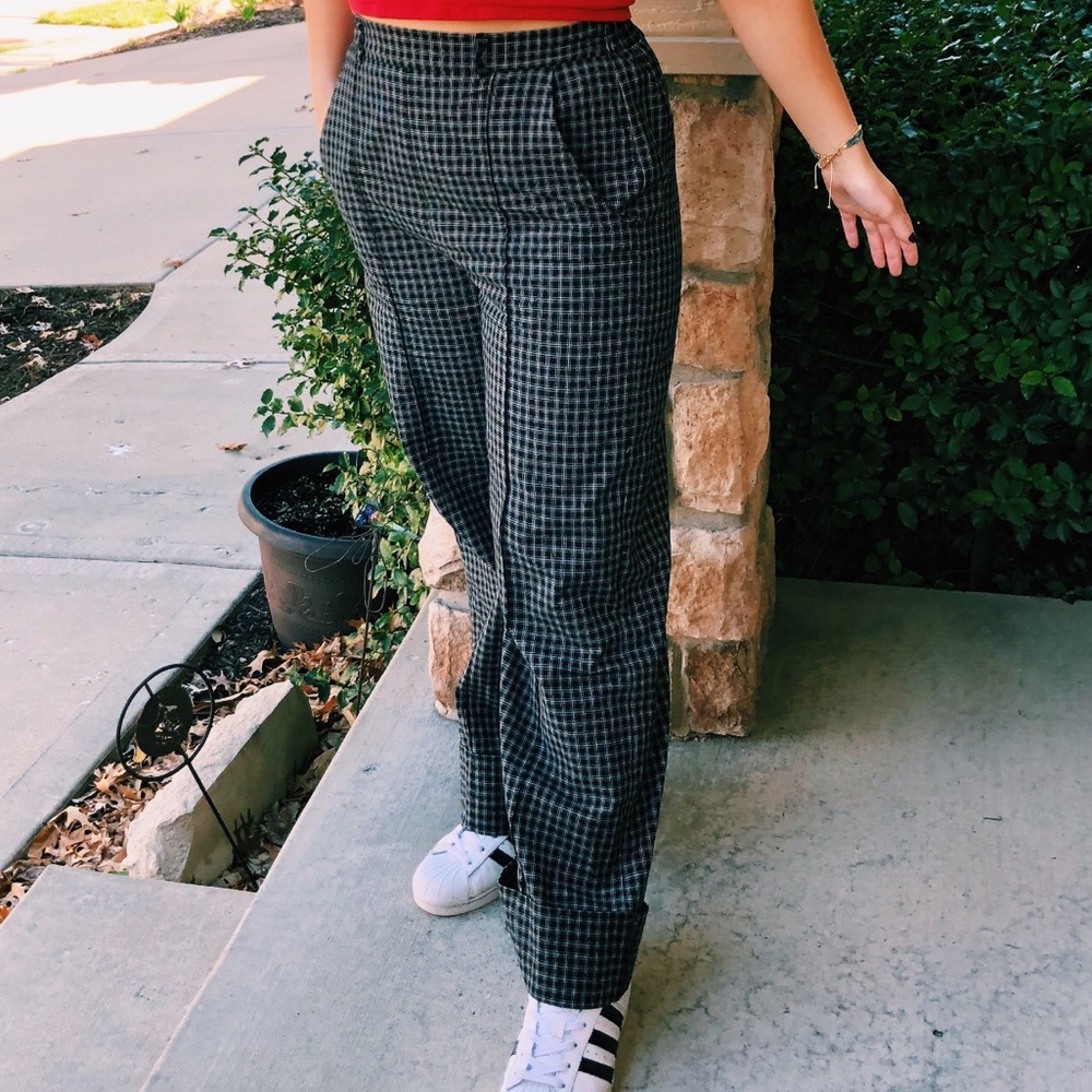 Plaid Parachute Pants